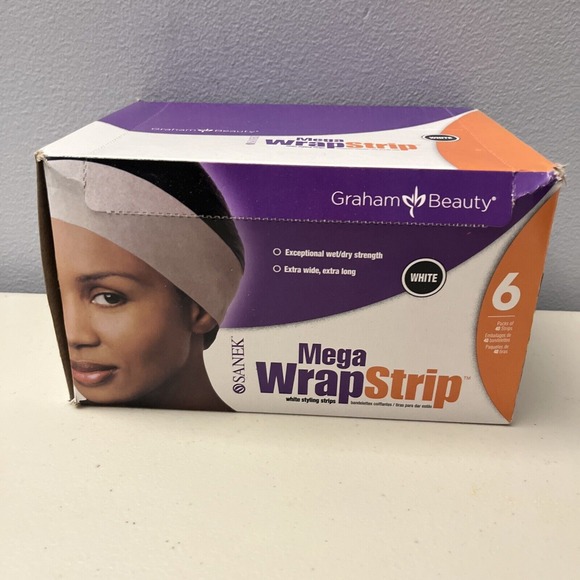 NIB Graham Beauty Sanek White Mega Wrap Strips Box-6 Packs of 40 Strips - Picture 1 of 3